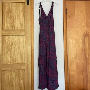 Wide leg purple and grey jumpsuit by Anthropologie, size S